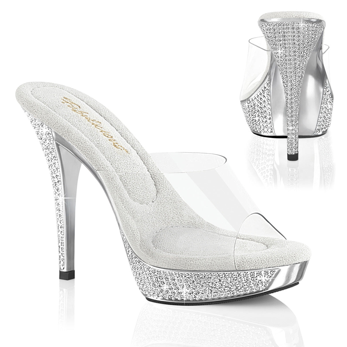 ATHENA-501  Clear/Silver Chrome