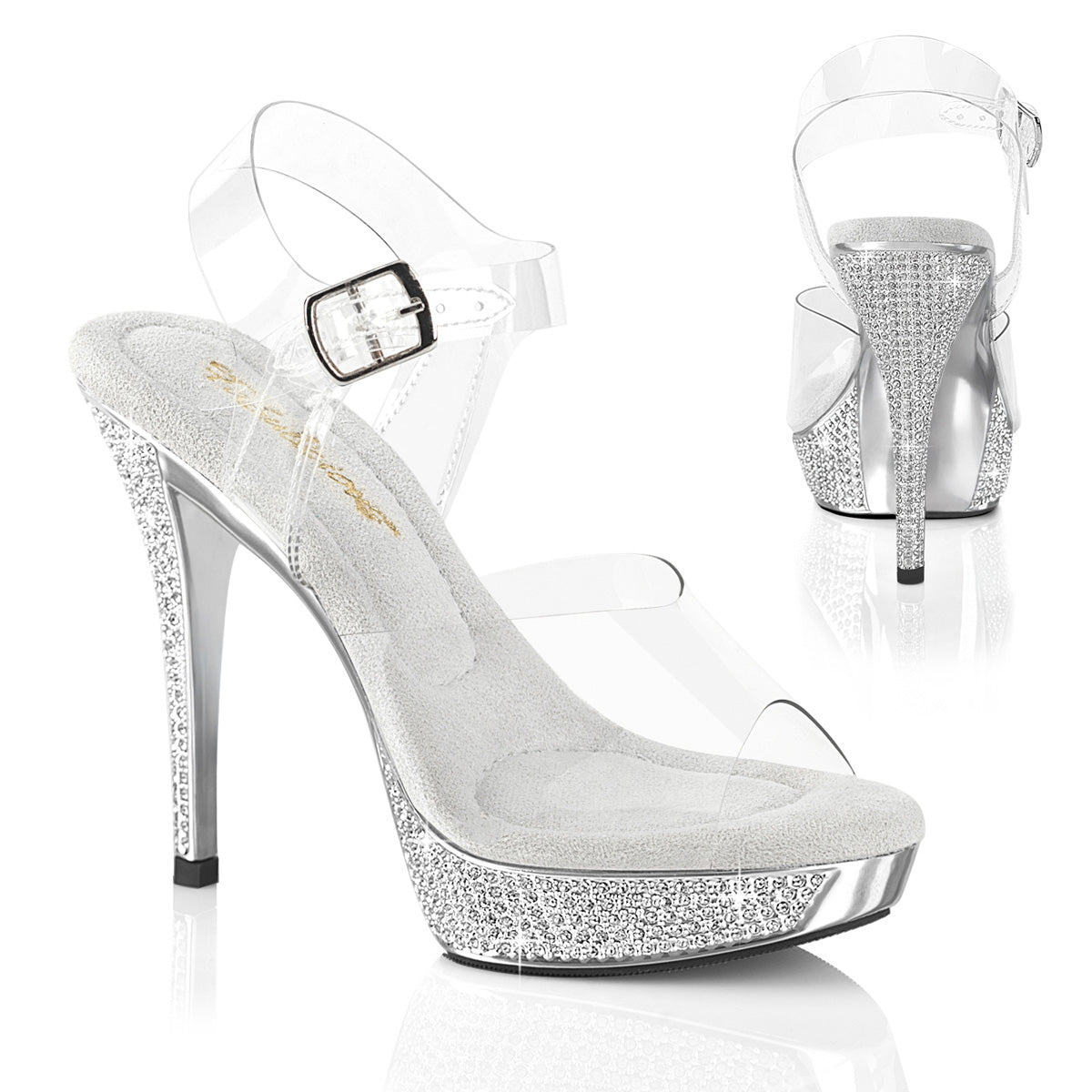 ATHENA-508  Clear/Silver Chrome