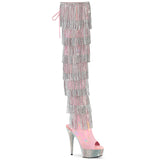 BEJEWELED-3017HG-RSF  Baby Pink Holo Patent/Silver AB RS