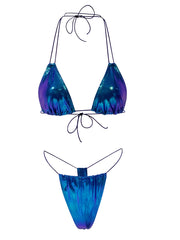 Diamond Dolls Blue Purple Shine Micro Bikini