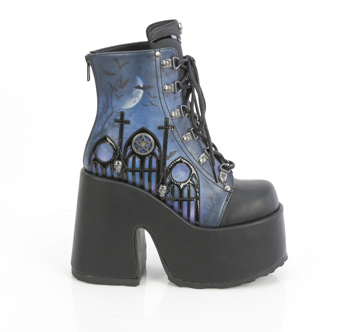 CAMEL-203-PT  Black Vegan Leather