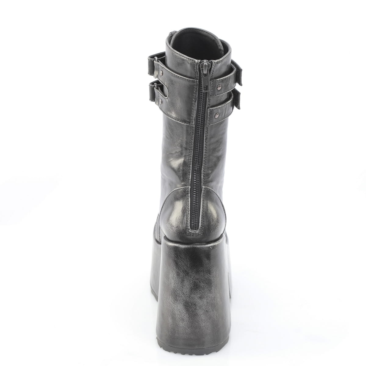 CAMEL-250  Black Silver Rub-Off Vegan Leather