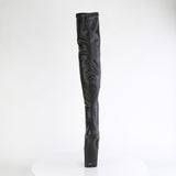 CRAZE-3000  Black Stretch Faux Leather/Black Matte