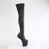 CRAZE-3000  Black Stretch Faux Leather/Black Matte