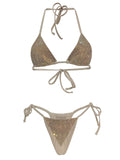 Diamond Dolls Crystal Bikini - Peachy/Beige