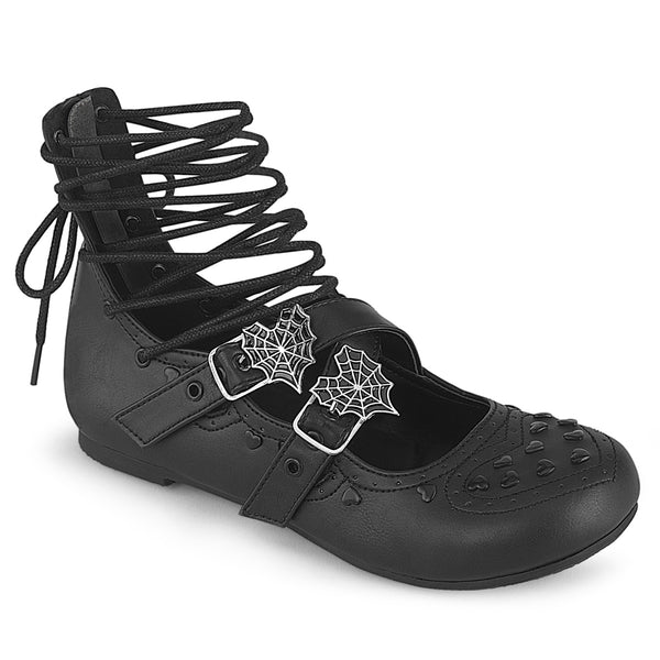 DAISY-11  Black Vegan Leather