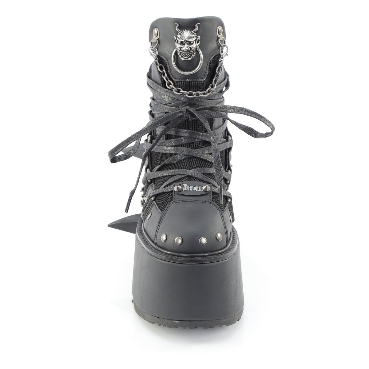 DAMNED-60  Black Vegan Leather
