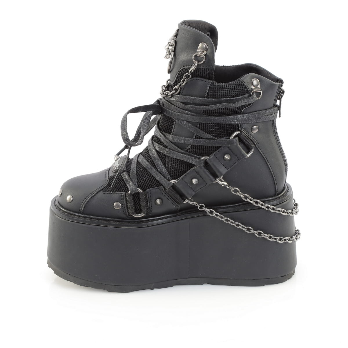 DAMNED-60  Black Vegan Leather