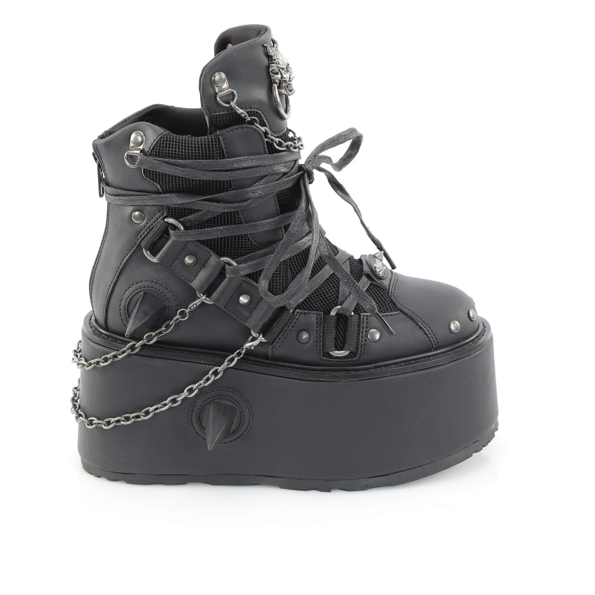 DAMNED-60  Black Vegan Leather
