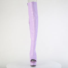 DELIGHT-3019  Lavender Faux Leather/Lavender Matte