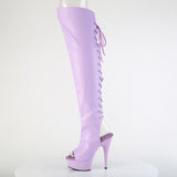 DELIGHT-3019  Lavender Faux Leather/Lavender Matte