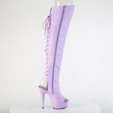 DELIGHT-3019  Lavender Faux Leather/Lavender Matte