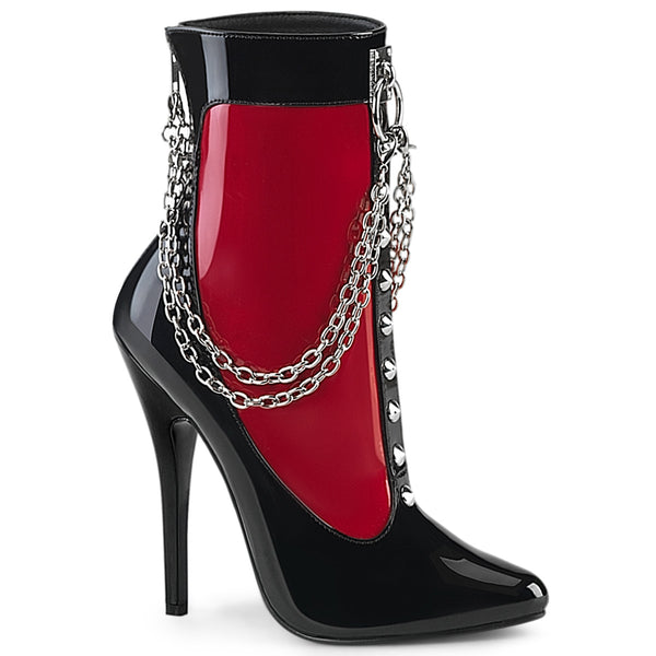 DOMINA-1033  Black-Red Patent