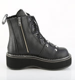 EMILY-57  Black Vegan Leather