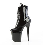 FLAMINGO-1020BLG  Black Patent-Blue Glitter/Black