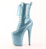 FLAMINGO-1040GP  Baby Blue Glitter Patent/M