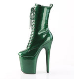 FLAMINGO-1040GP  Emerald Green Glitter Patent/M