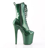 FLAMINGO-1040GP  Emerald Green Glitter Patent/M