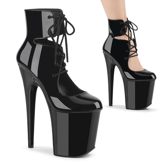 FLAMINGO-800-22  Black Patent/Black