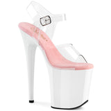 FLAMINGO-808  Clear-Baby Pink/White