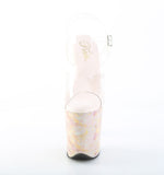 FLAMINGO-808MB  Clear/Blush-Gold Marble