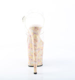 FLAMINGO-808MB  Clear/Blush-Gold Marble