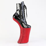 FORBIDDEN-1020BEJ  Black Patent/Red RS