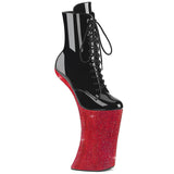 FORBIDDEN-1020BEJ  Black Patent/Red RS