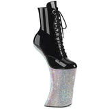 FORBIDDEN-1020BEJ  Black Patent/Silver AB RS