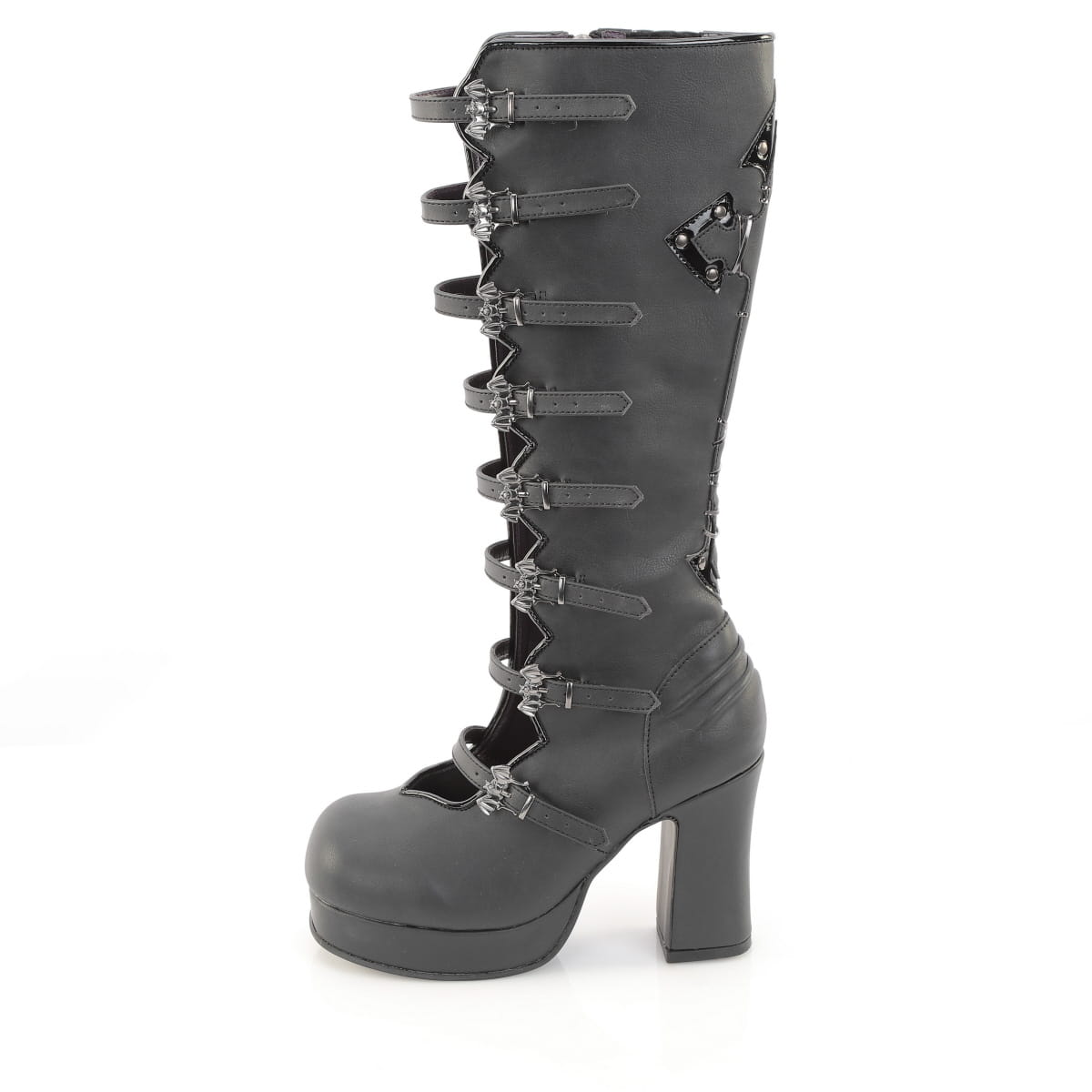 GOTHIKA-160  Black Vegan Leather