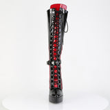 INDULGE-2028  Black-Red Patent