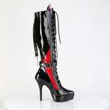 INDULGE-2028  Black-Red Patent