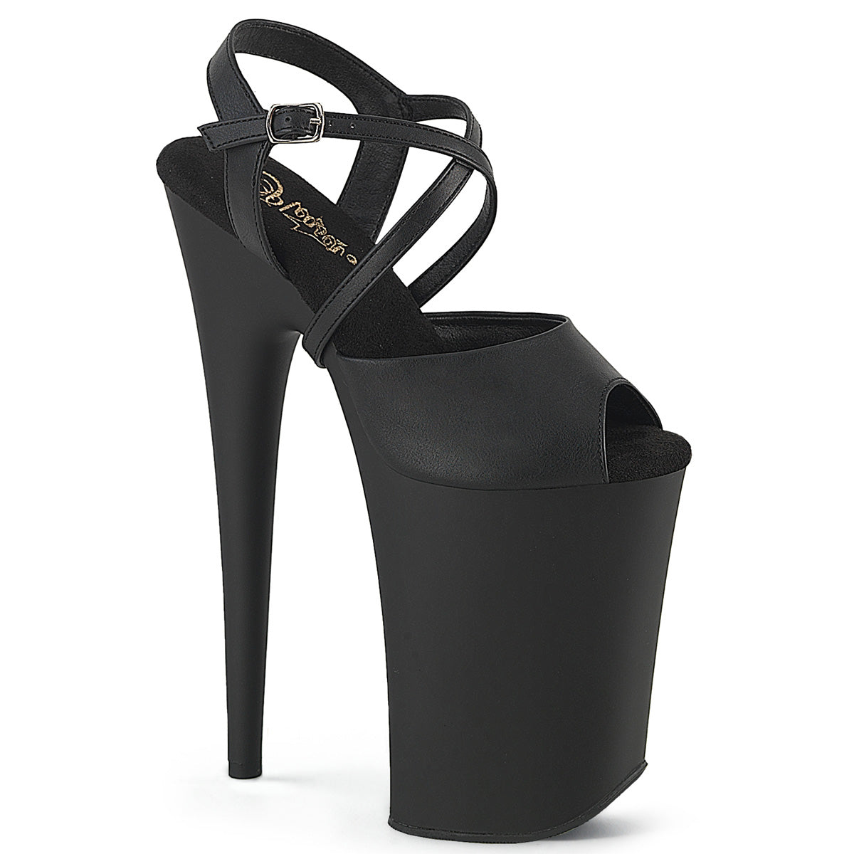 INFINITY-924  Black Faux Leather/Black Matte