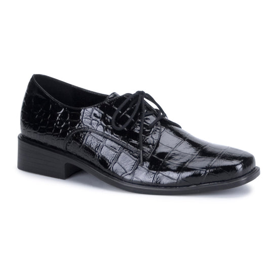LOAFER-17  Black Alligator Patent