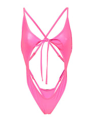 Diamond Dolls Monica Bodysuit Neon Pink
