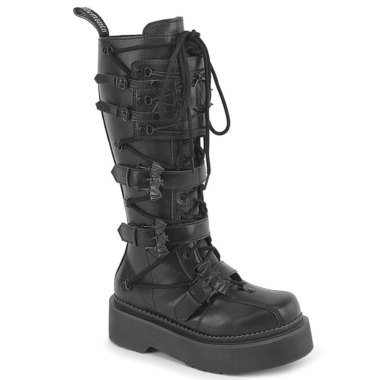 REBEL-200  Black Vegan Leather