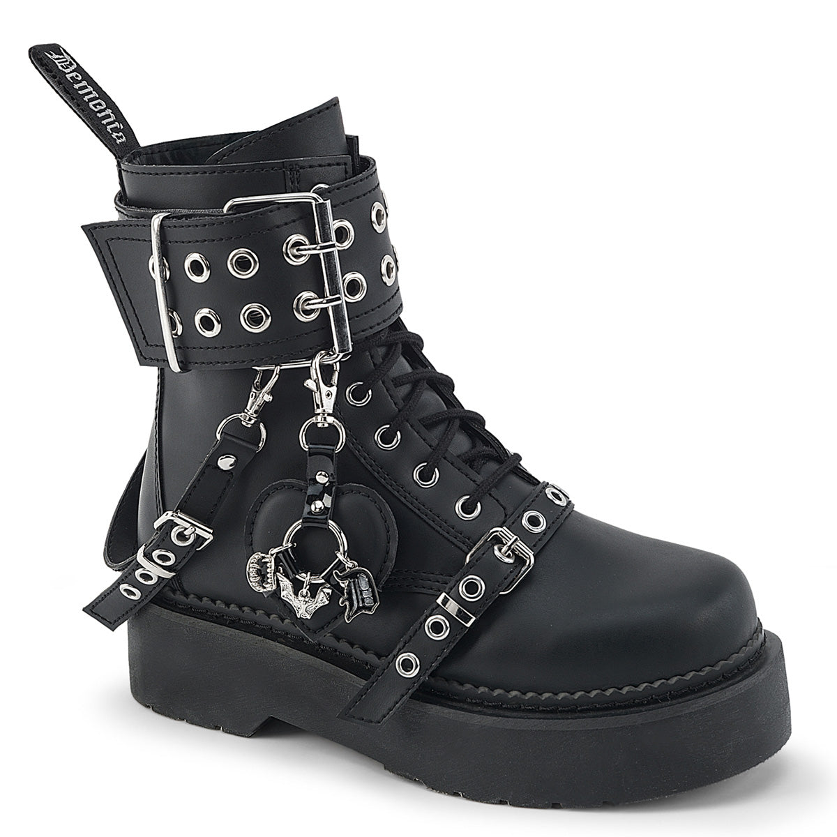 REBEL-52  Black Vegan Leather