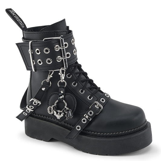 REBEL-52  Black Vegan Leather