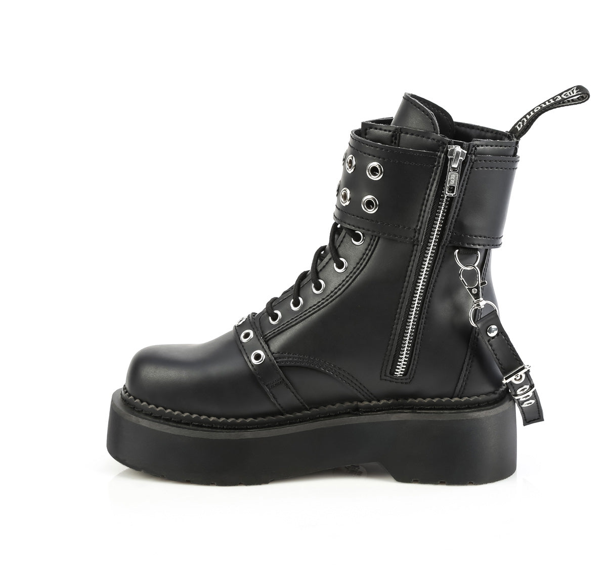 REBEL-52  Black Vegan Leather