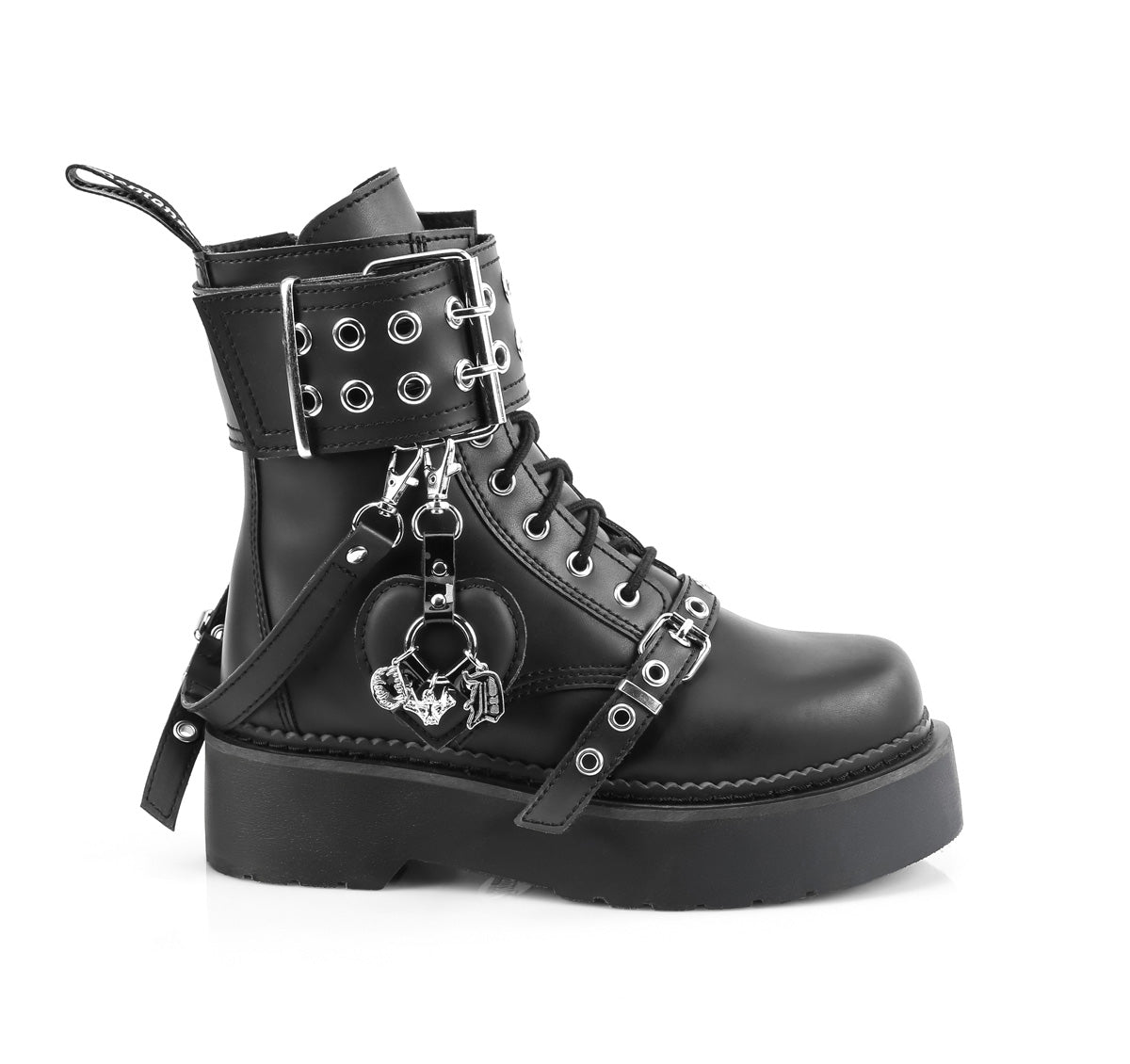 REBEL-52  Black Vegan Leather