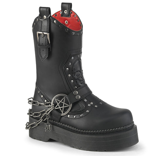 REBEL-56  Black Vegan Leather