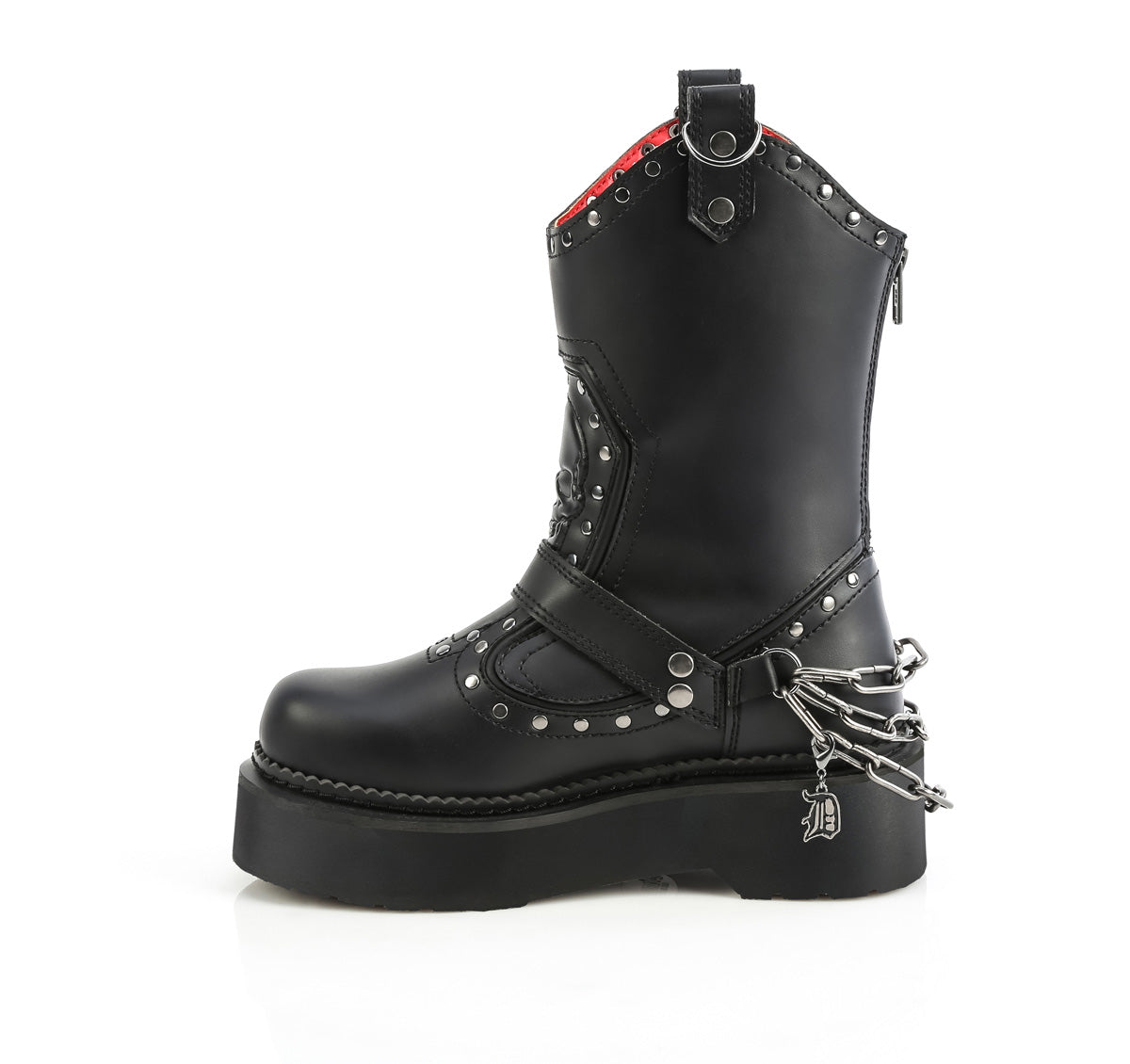 REBEL-56  Black Vegan Leather