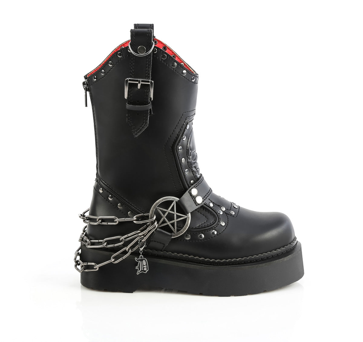 REBEL-56  Black Vegan Leather