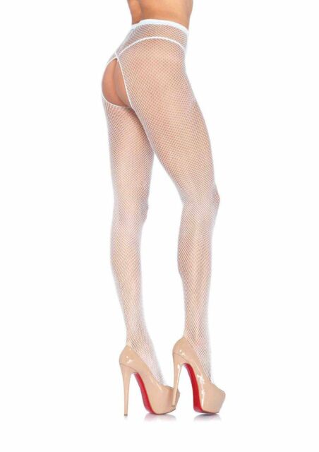 Leg Avenue Fishnet Crotchless Pantyhose 1404