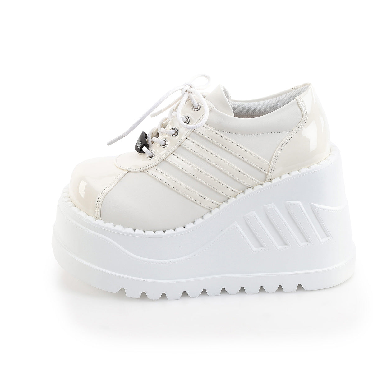 STOMP-08-1  Off White Patent-Vegan Leather