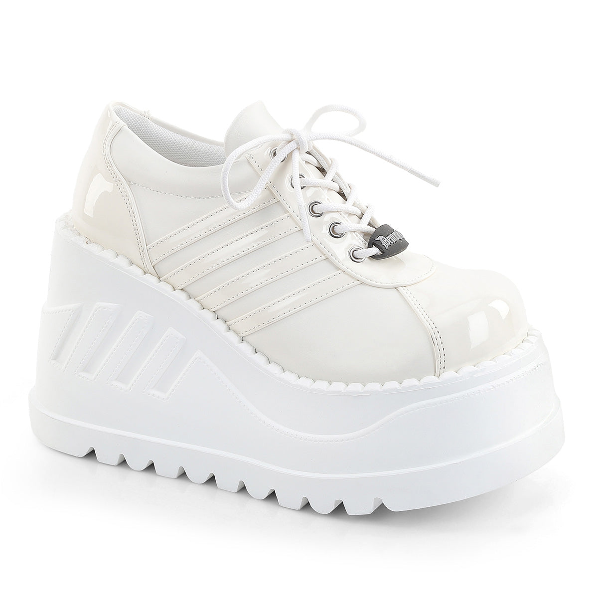 STOMP-08-1  Off White Patent-Vegan Leather