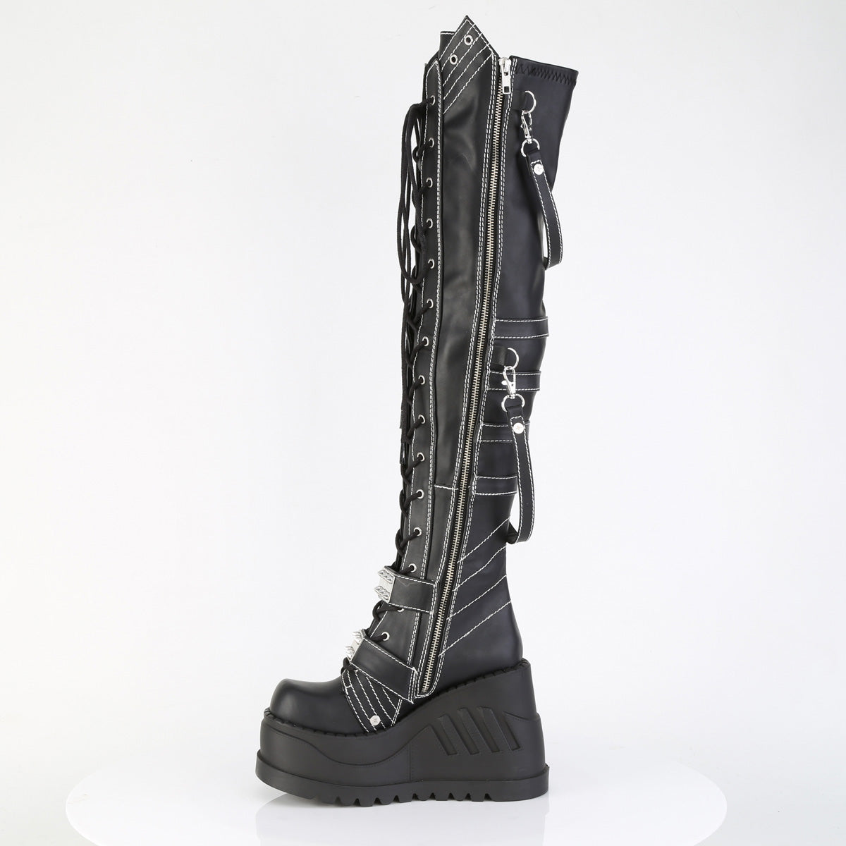 STOMP-310  Black Vegan Leather