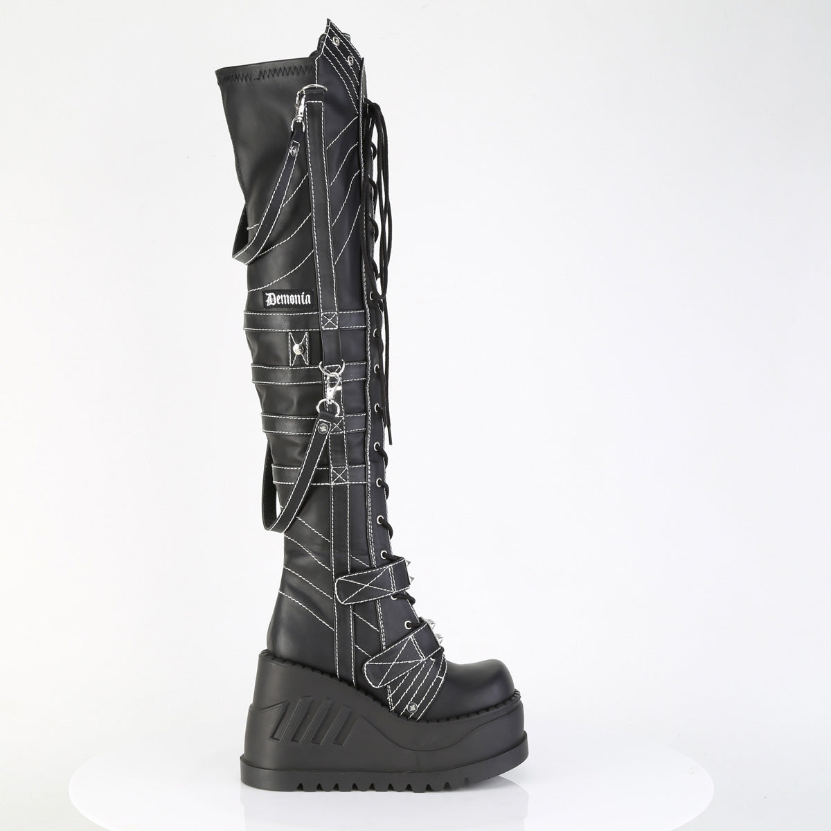 STOMP-310  Black Vegan Leather