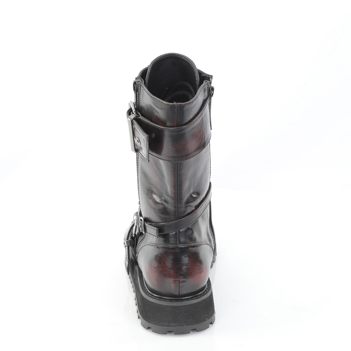 VALOR-220  Black Burgundy Rub-Off Vegan Leather