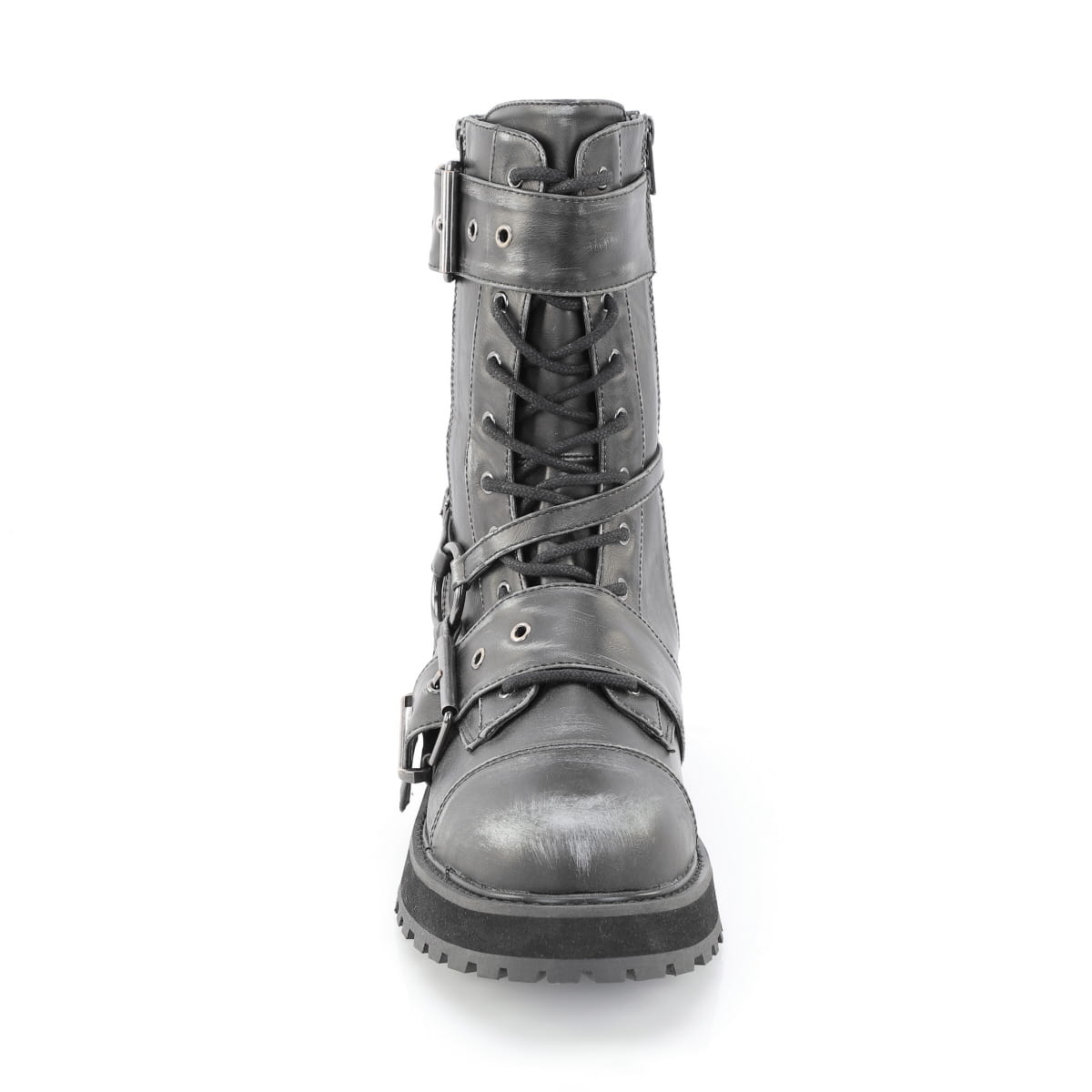 VALOR-220  Black Silver Rub-Off Vegan Leather